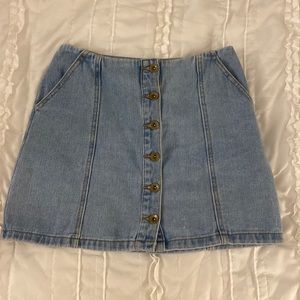 Forever 21 button down jean skirt